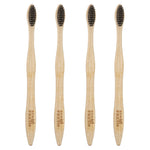 Kit Completo: 4 Cepillos de Bambú + 100 Copitos + Hilo Dental