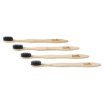 Kit Completo: 4 Cepillos de Bambú + 100 Copitos + Hilo Dental