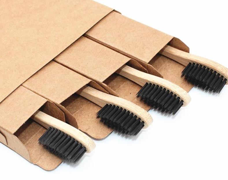 Kit Completo: 4 Cepillos de Bambú + 100 Copitos + Hilo Dental